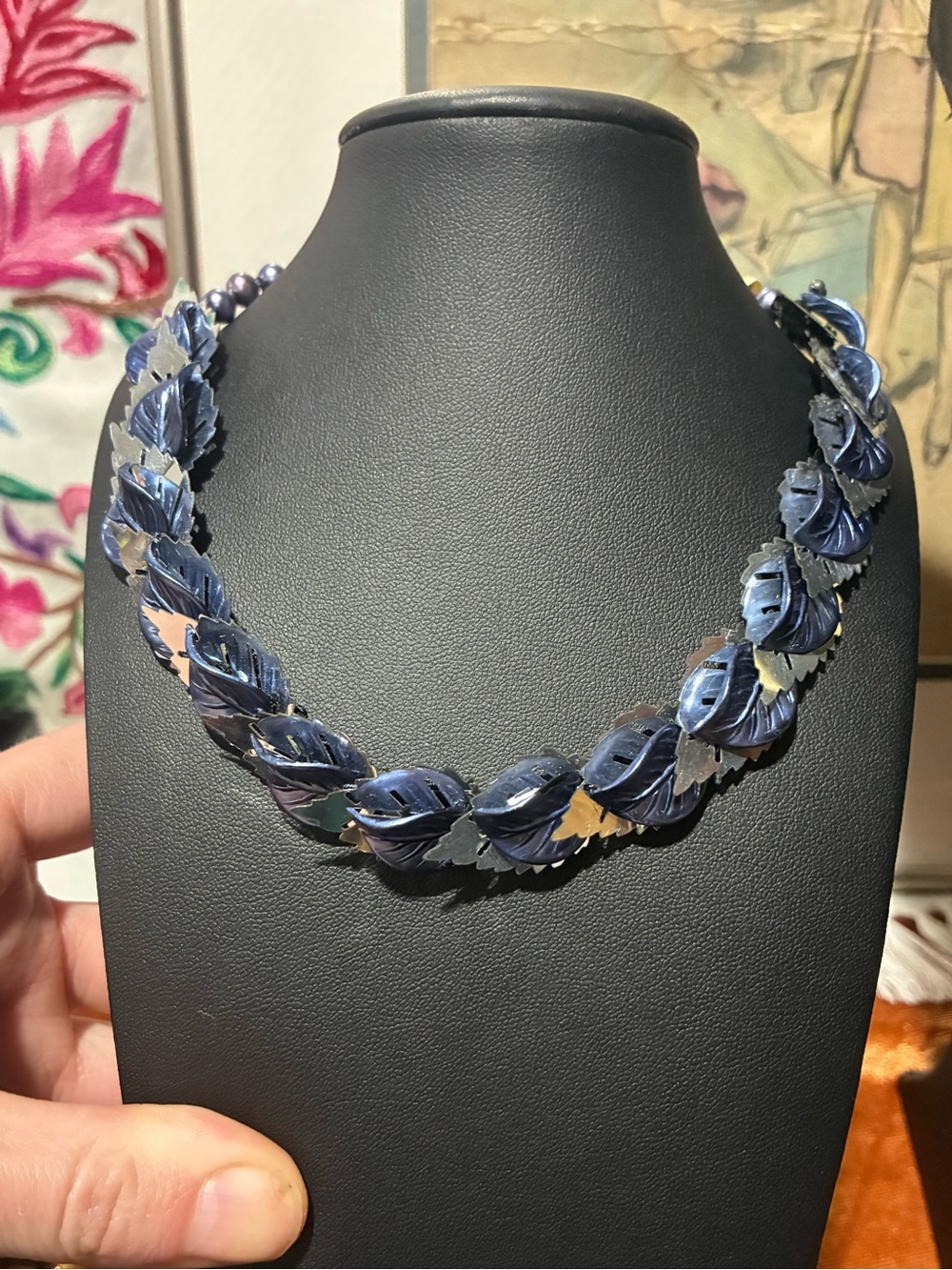 Vintage Dead Stock Western Germany Beaded Necklace